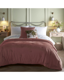 Appletree Austell Velvet Bedspread Pink - Appletree