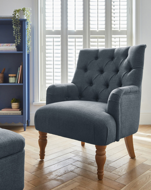 Julipa Mae Accent Chair Blue - Julipa - image 1