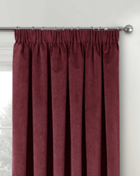 Oxford Velvet Curtain RED - Enhanced Living - Size: 117 x 137cm - thumbnail 1