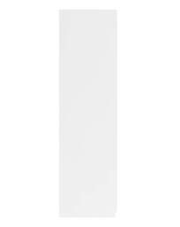 Sorrento Gloss 3 Door Mirrored Wardrobe White - One Call - thumbnail 3