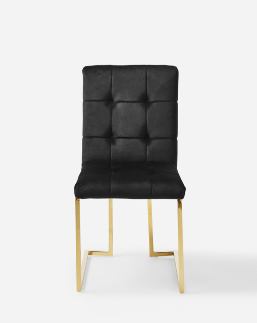 Joanna Hope Fallon Pair of Dining Chairs Black/Gold - Joanna Hope - image 1