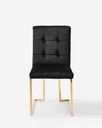 Joanna Hope Fallon Pair of Dining Chairs Black/Gold - Joanna Hope - thumbnail 3