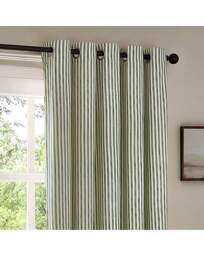 Yard Hebden Cotton Eyelet Curtains Forest Green - Yard - Size: 229 x 229cm - thumbnail 3