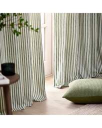 Yard Hebden Cotton Eyelet Curtains Forest Green - Yard - Size: 229 x 229cm - thumbnail 5