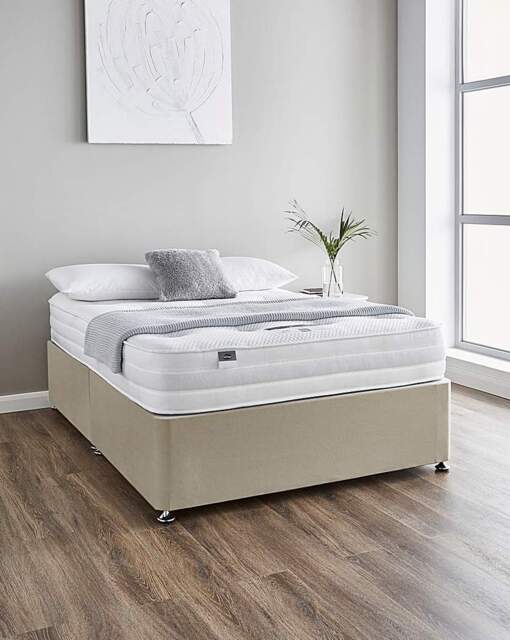 Silentnight 1000 Pocket Ortho Divan Sandstone - Silentnight - Size: SINGLE - image 1