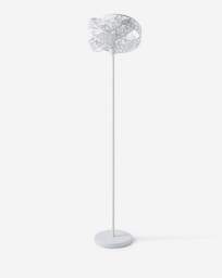 Matte White Fretwork Floor Lamp White - Searchlight - thumbnail 3