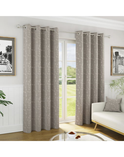 Tivoli Thermal Blackout Curtains Natural - Enhanced Living - Size: 168 x 229cm - image 1