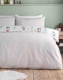 CL Brushed Christmas Penguins Duvet Green - Catherine Lansfield - Size: SINGLE - thumbnail 3