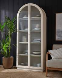 Cranfield Display Cabinet Cream - JD Williams