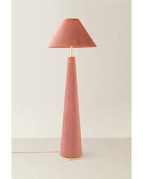 Martha Velvet Floor Lamp Pink - ValueLights - thumbnail 2