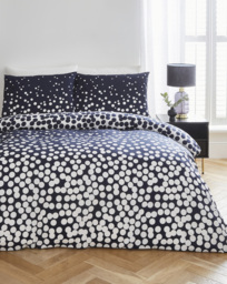 Joanna Hope Spot Duvet Cover Set White/Navy - Joanna Hope - Size: DOUBLE - thumbnail 1