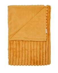 Cosy Ribbed Throw Mustard - Catherine Lansfield - Size: 130X170 - thumbnail 2