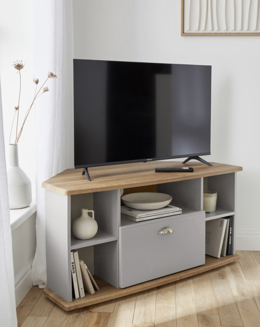 Brooke Corner TV Unit Grey - Welcome - image 1