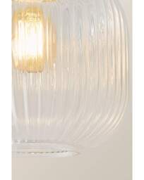 Calpe Clear Glass Ceiling Light Gold - Value Lights - thumbnail 4