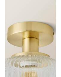 Calpe Clear Glass Ceiling Light Gold - Value Lights - thumbnail 5