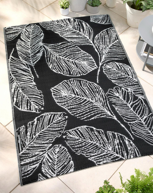 Matteo Outdoor Rug Black - Fusion - Size: 120X170 - image 1