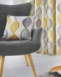Fusion Lennox Filled Cushion Ochre - Fusion - Size: 43X43CM - thumbnail 3