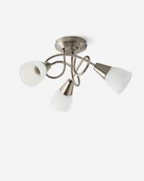 3 Shade Ceiling Light Silver - Searchlight - thumbnail 2
