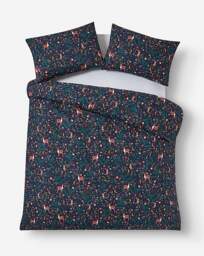 Woodland Animals Duvet Cover Set Navy - JD Williams - Size: KING - thumbnail 5