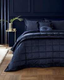 Catherine Lansfield Kingsley Bedspread Navy - Catherine Lansfield - Size: 220X220 - thumbnail 4