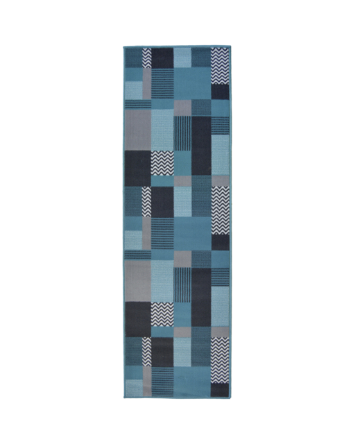 Genesis Blocks Runner Rug Teal - Homemaker - Size: 60X200 - image 1