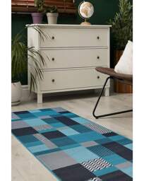 Genesis Blocks Runner Rug Teal - Homemaker - Size: 60X200 - thumbnail 2