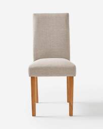 Ava Pair of Dining Chairs Fabric Taupe/Natural - JD Williams - thumbnail 5