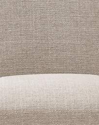 Ava Pair of Dining Chairs Fabric Taupe/Natural - JD Williams - thumbnail 4