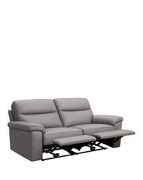 Aspire Corvan Leather Recliner 3 Seater Grey - Aspire - thumbnail 5