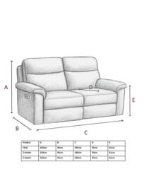 Aspire Corvan Leather Recliner 3 Seater Grey - Aspire - thumbnail 4