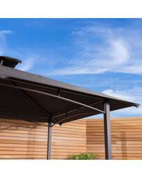 Charles Bentley Steel BBQ Grill Gazebo Grey - Charles Bentley - thumbnail 3