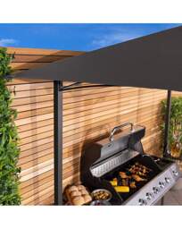 Charles Bentley Steel BBQ Grill Gazebo Grey - Charles Bentley - thumbnail 2