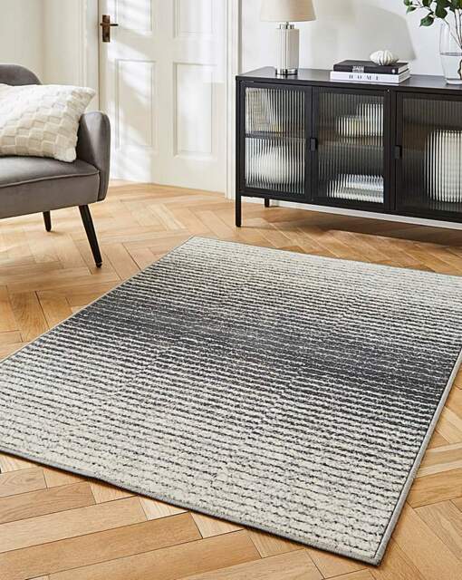 Maestro Ombre Lines Woven Rug Grey - Homemaker - Size: 120X160 - image 1
