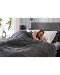 Waffle Fleece Bolster Cushion Grey - Huggleland - Size: EACH - thumbnail 3