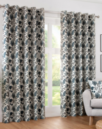 Sundour Rutland Eyelet Curtains Atlantic Blue - Gerry Weber - Size: 117 x 137cm