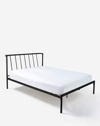 Cole Curved Metal Bed Black - JD Williams - Size: SINGLE - thumbnail 2