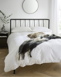 Cole Curved Metal Bed Black - JD Williams - Size: SINGLE - thumbnail 1