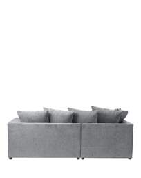 Grace Left Hand Corner Sofa Pewter - thumbnail 3