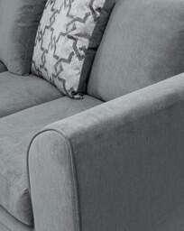 Grace Left Hand Corner Sofa Pewter - thumbnail 2