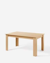 Dakota Dining Table with 6 Ava Chairs Oak/Natural - thumbnail 3
