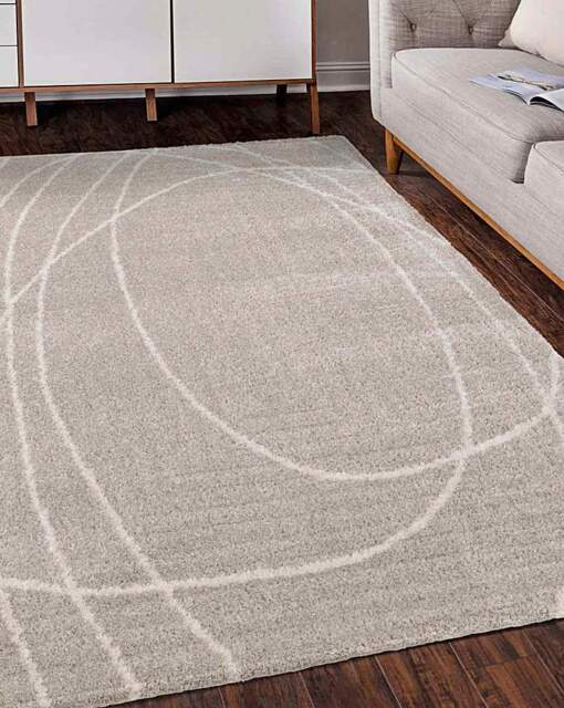 Halo Squiggle Rug Natural - Homemaker - Size: 120X170 - image 1