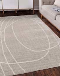 Halo Squiggle Rug Natural - Homemaker - Size: 120X170 - thumbnail 1
