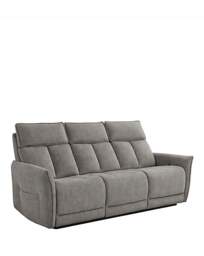 Aspire Ashford Fabric Recliner 3 Seater Grey - Aspire - thumbnail 3