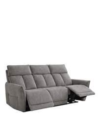 Aspire Ashford Fabric Recliner 3 Seater Grey - Aspire - thumbnail 5