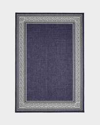 Gel Backed Greek Key Rug Navy - Homemaker - Size: 160X225 - thumbnail 4