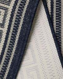 Gel Backed Greek Key Rug Navy - Homemaker - Size: 160X225 - thumbnail 3
