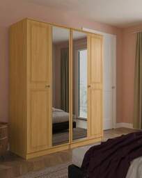 Richmond 4 Door Wardrobe Warm OAK - Welcome - thumbnail 1
