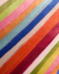 SR Darling Diagonal Stripe Cushion Bright - Sophie Robinson - Size: 50X50 - thumbnail 3