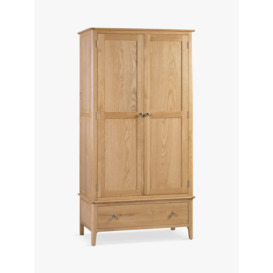 Julian Bowen Cotswold Double Wardrobe with 1 Drawer, Natural