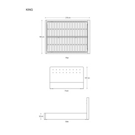 Swyft Bed 01 Upholstered Bed Frame, King Size - thumbnail 2